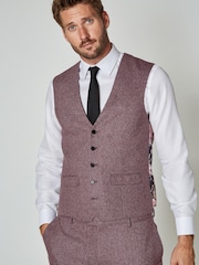 Rose Pink Donegal Suit Waistcoat - Image 1 of 11