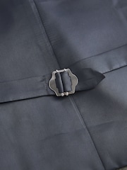 Grey Trimmed Donegal Fabric Regular Fit Suit Waistcoat - Image 8 of 10
