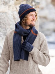 Celtic & Co. Mens Lambswool Chevron Scarf - Image 1 of 4
