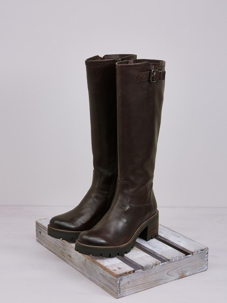 Celtic & Co Kniehohe Bikerstiefel, Braun - Bild 1 von 5 Celtic & Co Kniehohe Bikerstiefel, Braun - Bild 1 von 5