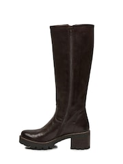 Celtic & Co Brown Biker Knee Boots - Image 2 of 5