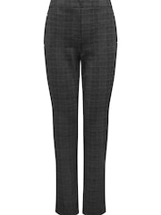 M&Co Grey Slim Leg Check Trousers - Image 2 of 2