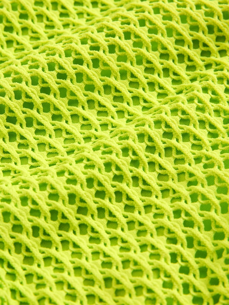 Lime Green Crochet Tie Side Bikini Bottoms - Image 2 of 7 Lime Green Crochet Tie Side Bikini Bottoms - Image 2 of 7