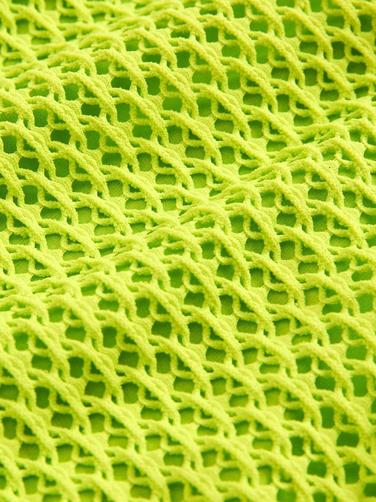 Lime Green Crochet Tie Side Bikini Bottoms - Image 7 of 7 Lime Green Crochet Tie Side Bikini Bottoms - Image 7 of 7