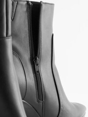 Black Forever Comfort® Point Toe Heeled Platform Boots - Image 6 of 8