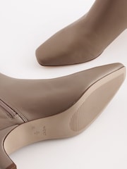 Mink Brown Regular/Wide Fit Chisel Toe Chelsea Ankle Boots - Image 7 of 7