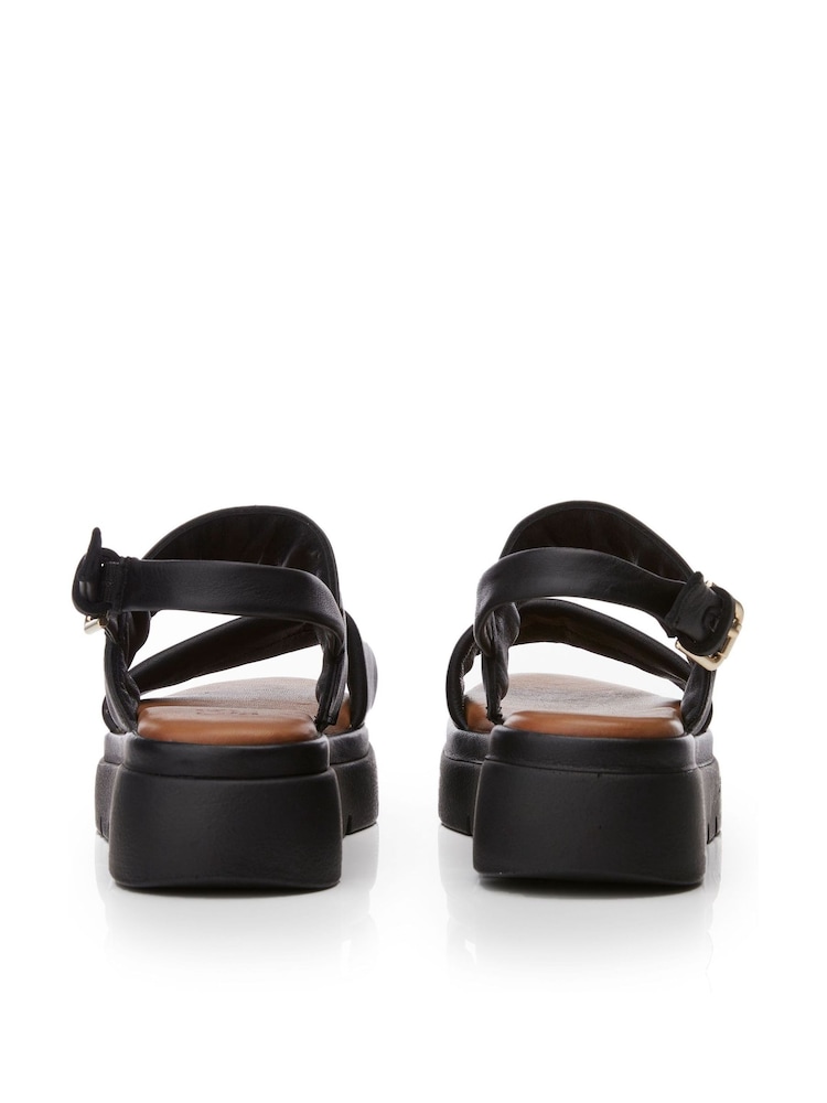 Moda in Pelle Netty Two Part Platform Leather Sandal - Image 2 of 5