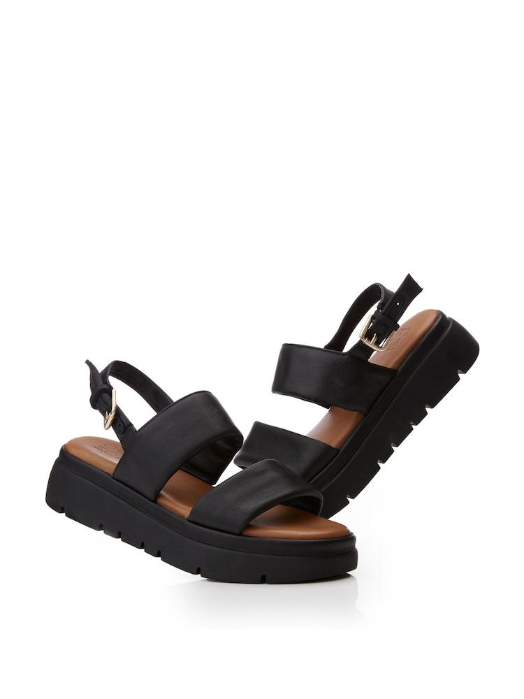 Moda in Pelle Netty Two Part Platform Leather Sandal - Image 3 of 5