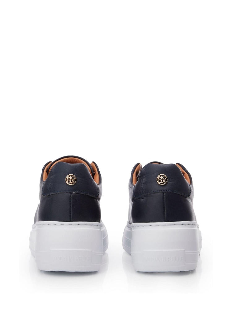 Moda In Pelle Alber Slip On Wedge Trainers - Image 4 of 4