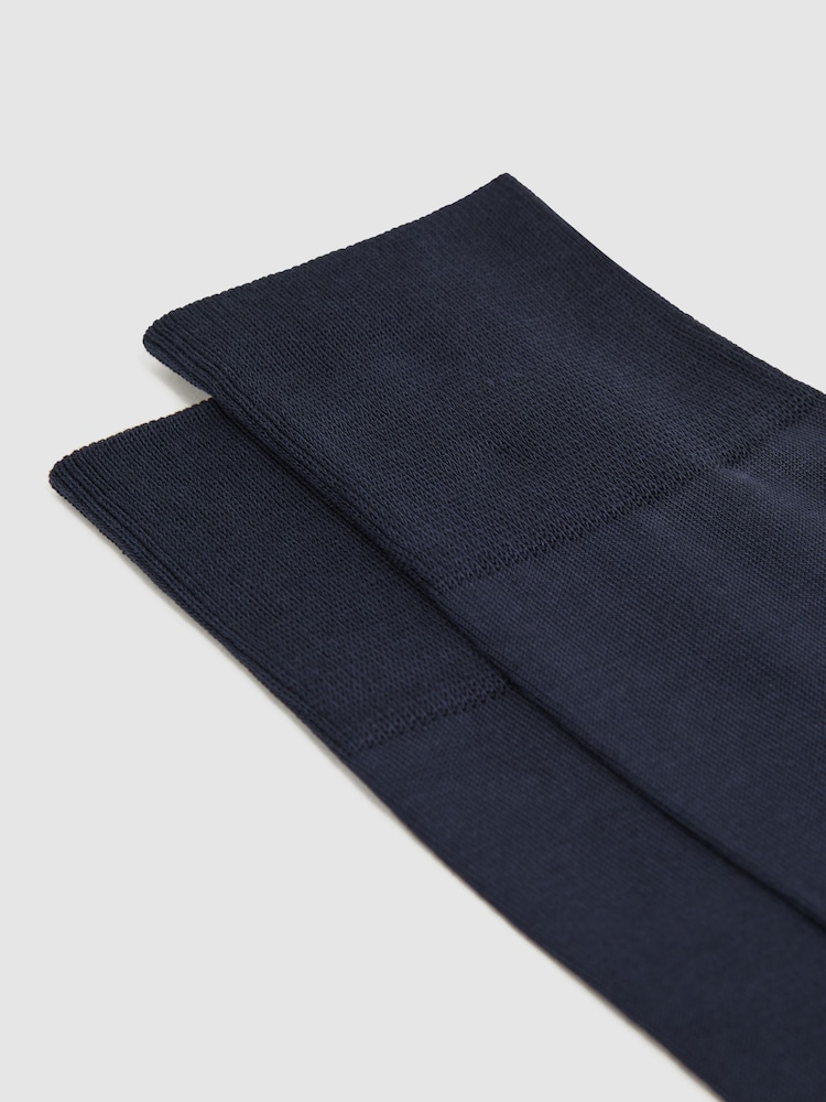Falke Dark Blue Falke Crew Socks - Image 2 of 3