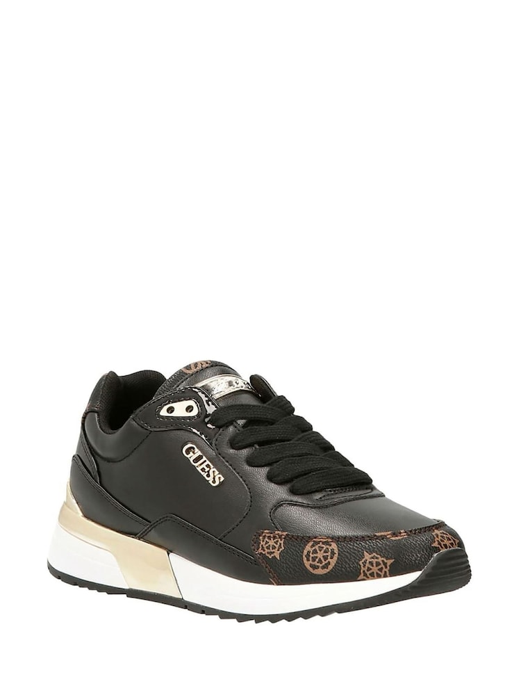 Guess Moxea Peony 4G Logo Black Trainers - Image 2 of 3 Guess Moxea Peony 4G Logo Black Trainers - Image 2 of 3