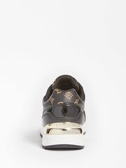 Guess Moxea Peony 4G Logo Black Trainers - Image 3 of 3