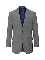 Skopes Grey Tailored Fit Barlow Puppytooth Suit: Jacket - Image 3 of 4