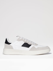 Threadbare White Retro Panelled Trainers - Image 1 of 1