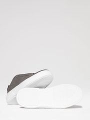 Threadbare Grey Raised Sole Court Trainers - Image 3 of 4