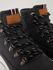 Threadbare Black Contrast Sole Hiker Boots - Image 4 of 4