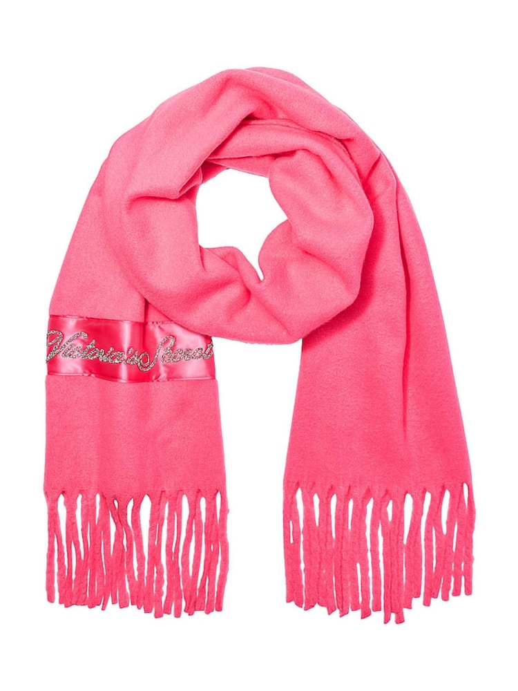Victoria's Secret Bombshell Pink Cosy Blanket Scarf - Image 1 of 2 Victoria's Secret Bombshell Pink Cosy Blanket Scarf - Image 1 of 2