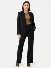 Jigsaw Black Fluid Twill Palmer Trousers - Image 2 of 6