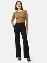 Jigsaw Black Fluid Twill Palmer Trousers - Image 3 of 6