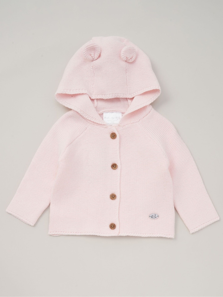 Bonjour Bebe Pink Unicorn 100% Cotton Knitted 2 Piece Set - Image 2 of 3