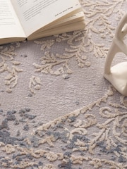 Origins Grey Vintage Medallion Hand Loom Rug - Image 2 of 4