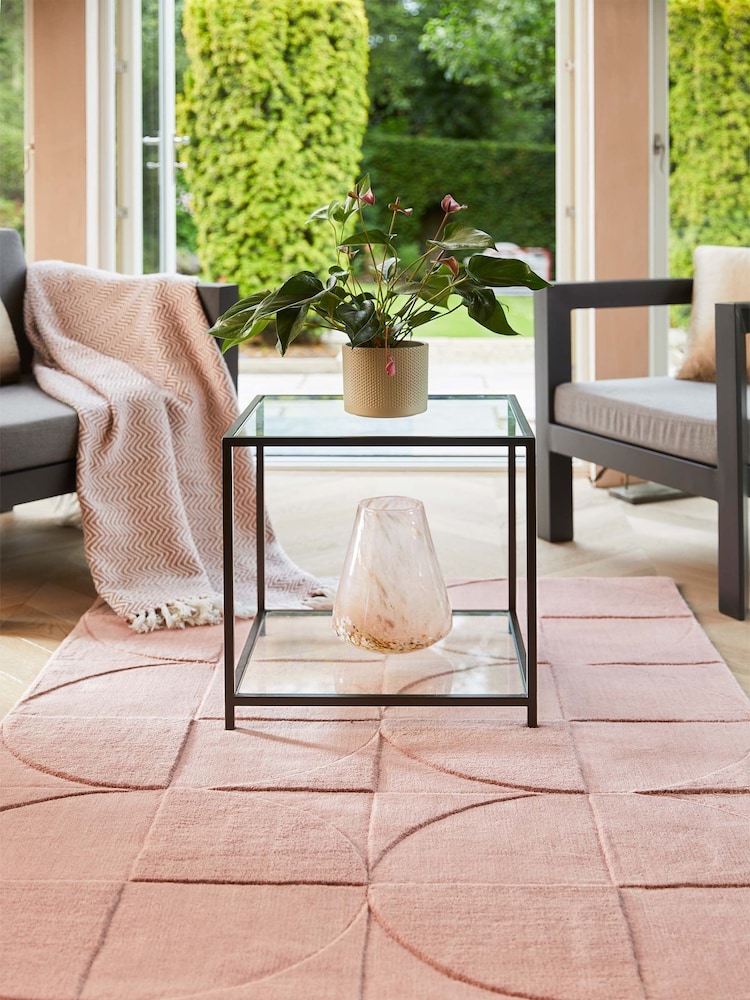 Origins Pink Penny Carved Rug - Image 1 of 1