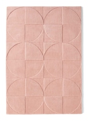 Origins Pink Penny Carved Rug - Image 3 of 3