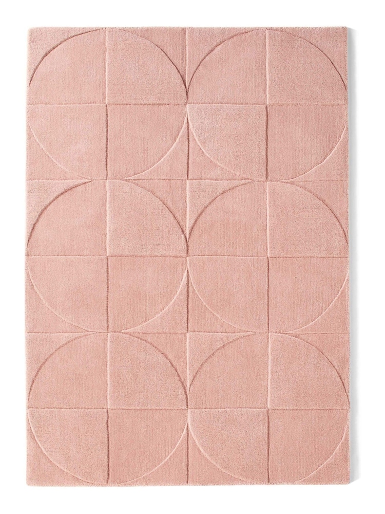 Origins Pink Penny Carved Rug - Image 3 of 3