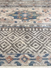 Origins Grey Mandala Stripe Rug - Image 3 of 4