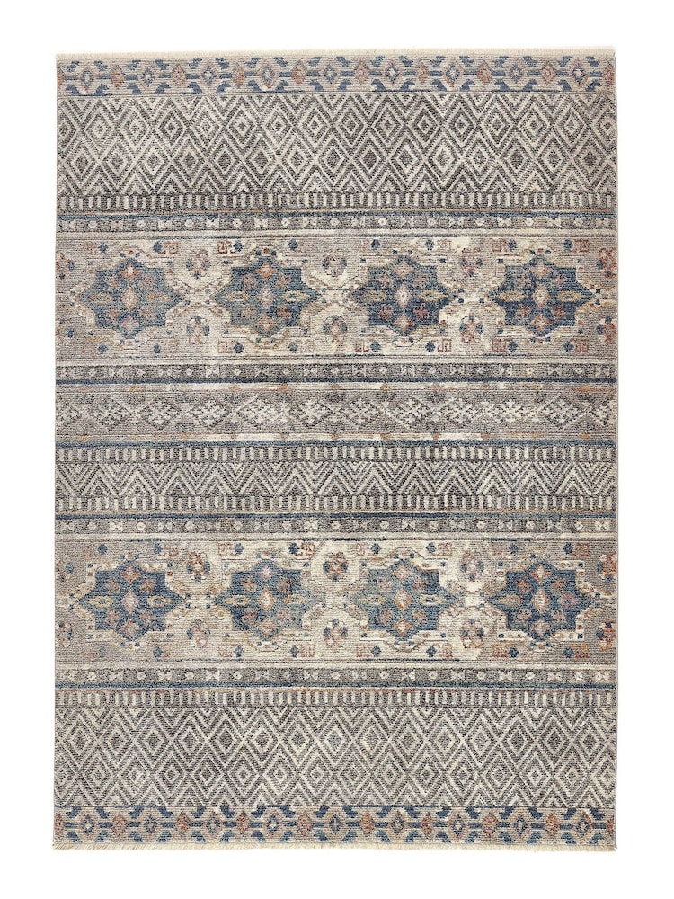 Origins Grey Mandala Stripe Rug - Image 4 of 4