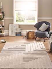 Origins Grey Maze Rug - Image 2 of 8