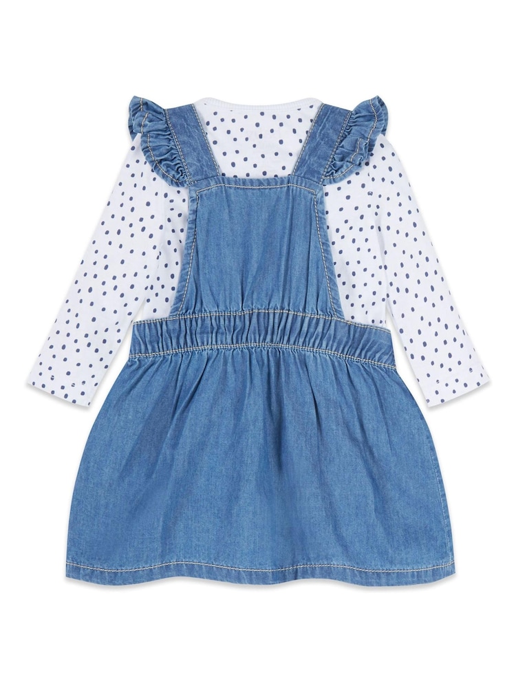 M&Co Blue Cat Pocket Pinny And Top Set - Image 2 of 3