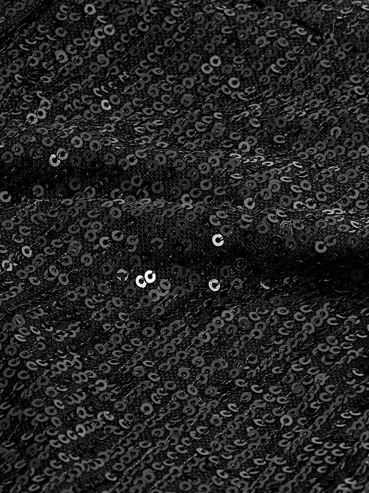 Black Sequin Shorts - Image 7 of 7 Black Sequin Shorts - Image 7 of 7