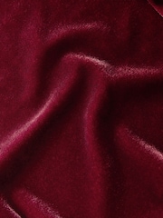 Berry Red Velvet Wide Leg Trousers - Image 6 of 6