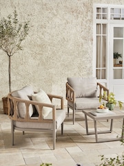 Natural Sorrento Garden 3 Piece Chairs and Table Bistro Set - Image 1 of 7
