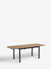 Black Sorrento Garden 6 To 8 Seater Extending Dining Table and Chairs Set - Image 9 of 9