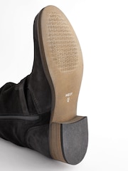 Black Standard/Wide Fit Forever Comfort® Leather Slouch Ankle Boots - Image 3 of 3