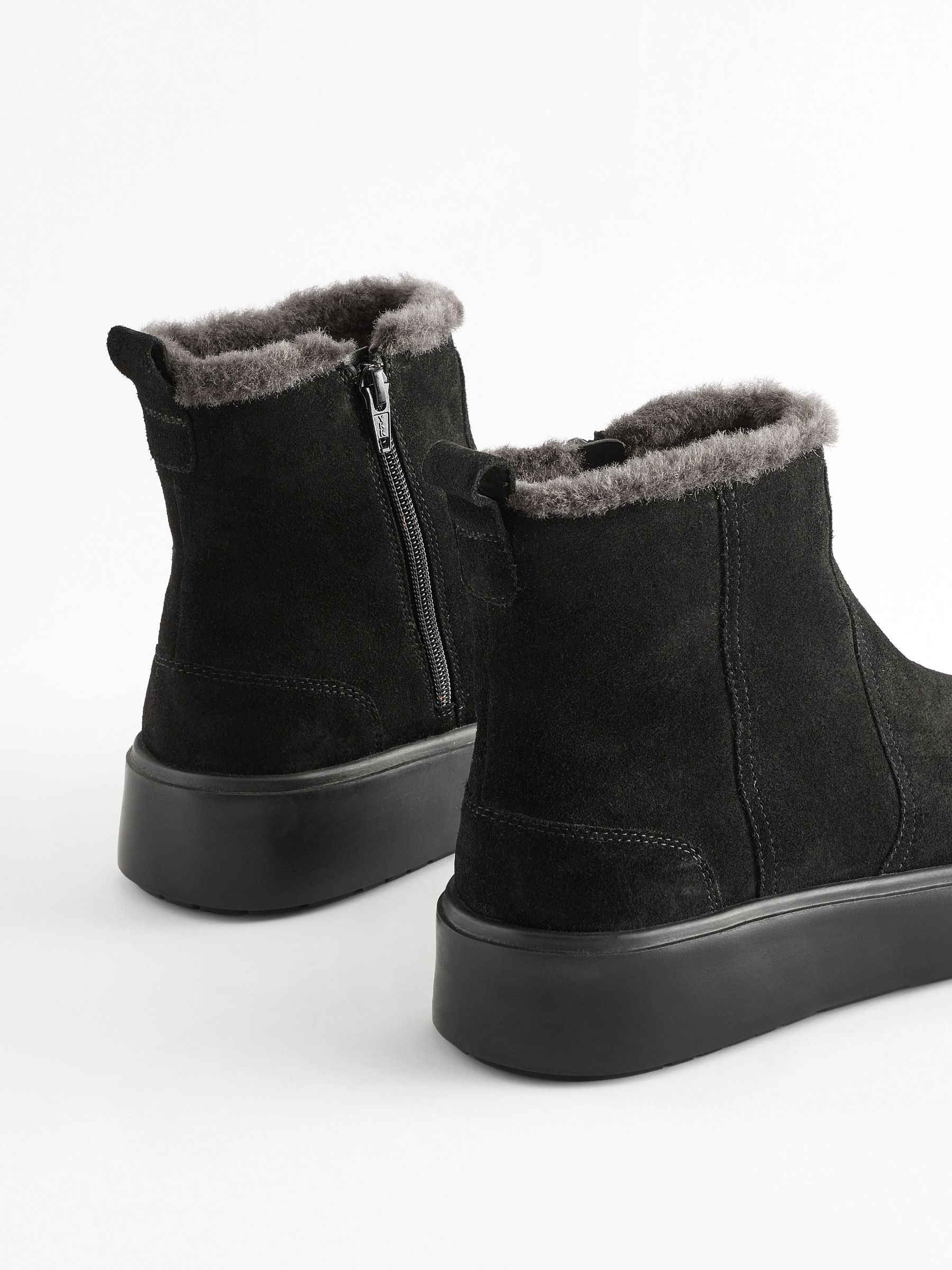 Next black suede boots outlet