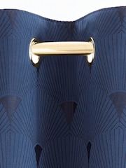 Swoon Navy Charleston Eyelet Curtains - Image 5 of 5