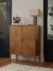 Nina Campbell Dark Oak Tedworth Bar Cabinet - Image 1 of 7