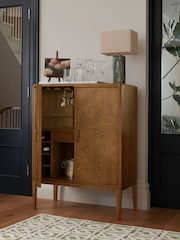 Nina Campbell Dark Oak Tedworth Bar Cabinet - Image 2 of 7