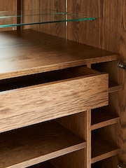 Nina Campbell Dark Oak Tedworth Bar Cabinet - Image 3 of 7