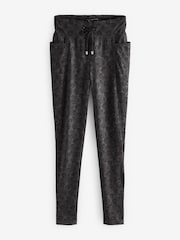 Animal Print Elements Outdoor Fleece Lined Warm Handle Leggings - Image 5 of 6