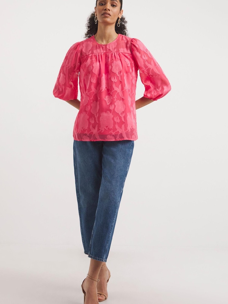JD William Rose Burnout Top - Image 1 of 4