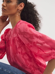 JD William Rose Burnout Top - Image 4 of 4