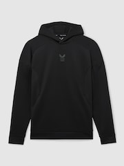 Reiss Black Flex Hoodie Reiss | Castore Technical Flex Hoodie - Image 2 of 7