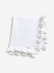 Shabby Chic by Rachel Ashwell® White Ruffle Trim Table Cloth - Image 1 of 2