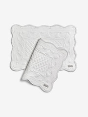 Shabby Chic by Rachel Ashwell® Set of 2 White Quilted 100% Cotton Placemats - Image 3 of 5