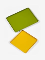 Novogratz Set of 2 Green/Yellow Trays - Image 1 of 5