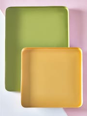 Novogratz Set of 2 Green/Yellow Trays - Image 2 of 5